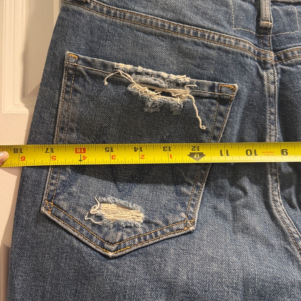 MOTHER distressed and cropped high-waisted Study Hover - Picture 8 of 9